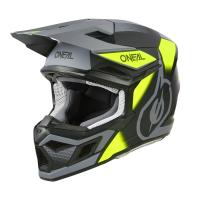Oneal Шлем кроссовый 3Series Neon Vision V.24 серый/желтый в Екатеринбурге