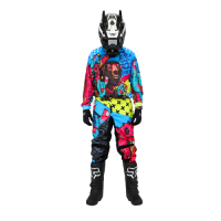 Grom Штаны кроссовые Fatbear LimeBlue в Екатеринбурге