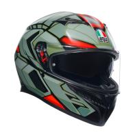 AGV Шлем K3 Decept Matt Black/Green/Red в Екатеринбурге