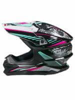AiM Шлем кроссовый JK803 Multicolor Black/Blue в Екатеринбурге
