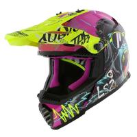 LS2 Шлем MX437 Fast II Mini Gorilla Purple-06 в Екатеринбурге
