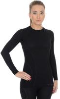 Brubeck Футболка женская Active Wool Черный в Екатеринбурге