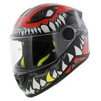 LS2 Мотошлем FF812 Kid Punk Grey Red в Екатеринбурге