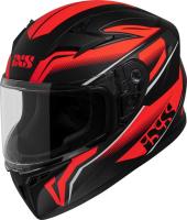 IXS Шлем 136 2.0 Kids Star 2 Черно-красно матовый в Екатеринбурге