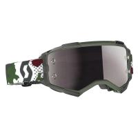 Scott Очки кроссовые Fury dark green/white silver chrome works в Екатеринбурге