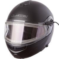 LS2 Мотошлем снегоходный FF325 Strobe Electric Snow Solid Черный Матовый в Екатеринбурге