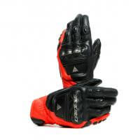 Dainese Перчатки кожаные 4-Stroke 2 Black/Fluo-Red в Екатеринбурге
