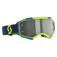 Scott Очки кроссовые Fury LS neon yellow/blue light sensitive grey works в Екатеринбурге