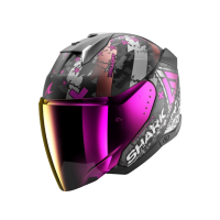 Shark Шлем Skwal I3 Jet Hellcat Mat Black/Chrome/Violet в Екатеринбурге