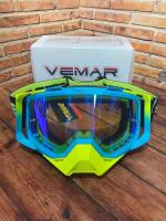 Scout Vemar Маска кросс MJ-1024-1 сине-желтая в Екатеринбурге