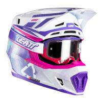 Leatt Шлем кроссовый  7.5 V26 Purple + очки Velocity 4.5 в Екатеринбурге