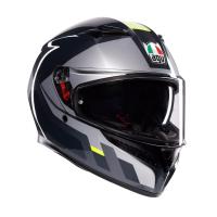 AGV Шлем K3 Shade Grey/Yellow Fluo в Екатеринбурге