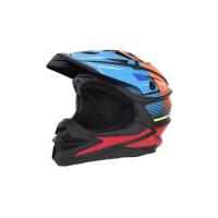 Desment Шлем кроссовый Raptor Black-Blue-Orange graphic в Екатеринбурге