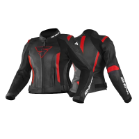 Shima Куртка Кожаная женская Miura 2.0 Black/Red в Екатеринбурге