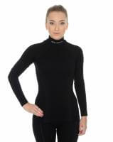 Brubeck Футболка женская дл.рукав Wool Merino 78% Черный в Екатеринбурге