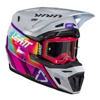 Leatt Шлем кроссовый 8.5 Pinata Teal V26 + очки Velocity 5.5 в Екатеринбурге
