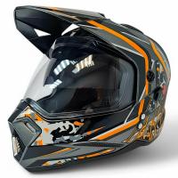 AIM Шлем кросс/эндуро JK802S Orange/Grey/Black в Екатеринбурге