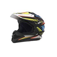 Desment Шлем кроссовый Raptor White-Yellow-Blue graphic в Екатеринбурге