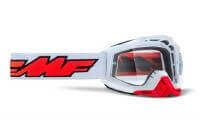 100% Маска кросс FMF Powerbomb Rocket White - прозрачная линза в Екатеринбурге