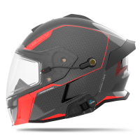 509 Шлем Delta V Carbon Commander с подогревом Racing Red в Екатеринбурге