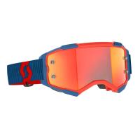 Scott Очки кроссовые Fury dark blue/neon red/orange chrome works в Екатеринбурге