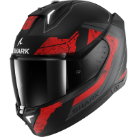 Shark Шлем Skwal i3 Rhad Mat Black/Chrome/Red в Екатеринбурге