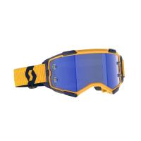 Scott Очки кроссовые Fury dark yellow/dark blue/blue chrome works в Екатеринбурге