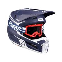 Leatt Шлем кроссовый 3.5 V26 Blue + очки Vizion 3.5 в Екатеринбурге