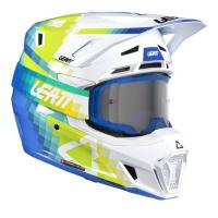 Leatt Шлем кроссовый  7.5 V26 Pixel Blue + очки Velocity 4.5 в Екатеринбурге