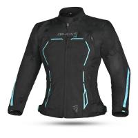 Dimox Мотокуртка текстиль Margo Women Black/Turquoise в Екатеринбурге