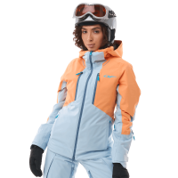 Dragonfly Куртка горнолыжная утепленная Gravity Woman 2025 Mock Orange-Light Blue в Екатеринбурге