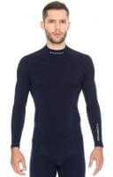 Brubeck Футболка мужская дл.рукав Wool Merino 78% Темно-Синий в Екатеринбурге