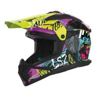 LS2 Шлем MX708 Fast II Gorilla фиолетово-желтый в Екатеринбурге