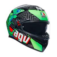 AGV Шлем K3 Kamaleon Black/Red/Green в Екатеринбурге