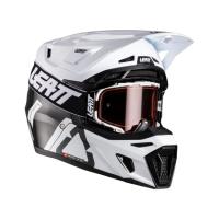 Leatt Мотошлем 9.5 Carbon-White + очки Velocity 6.5 V26 в Екатеринбурге
