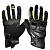 Sweep Перчатки кожаные+текстиль Hammer Black/Yellow в Екатеринбурге