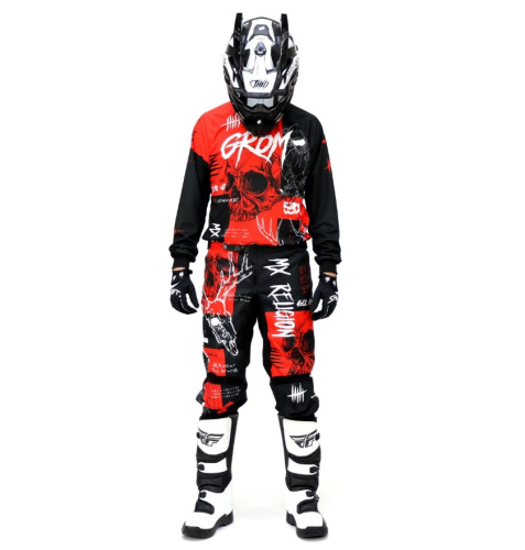 Grom Джерси + штаны MX Religion red в Екатеринбурге