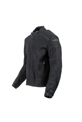 Hyperlook Мотокуртка джинсовая Lion denim Синий в Екатеринбурге