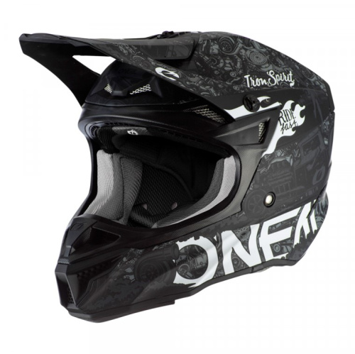 Oneal Шлем кроссовый 5Series Polyacrylite Черный/Белый в Екатеринбурге